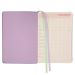 Ежедневник Leo Planner А-5 160листов линия, мягкая обложка сиреневая, Prima