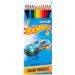Олівці кольорові 12шт Kite Hot Wheels трикутні Олівці кольорові 12шт Kite Hot Wheels трикутні