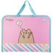 Портфель пластиковый В-4 01отд.. на молнии, тканевые ручки Pusheen Stormy YES