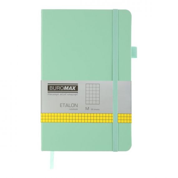 Блокнот на резинке А-5- 96листов клетка, твердая обложка, искуственная кожа, кремовая бумага ETALON Блокнот на резинке А-5- 96листов клетка, твердая обложка, искуственная кожа, кремовая бумага ETALON