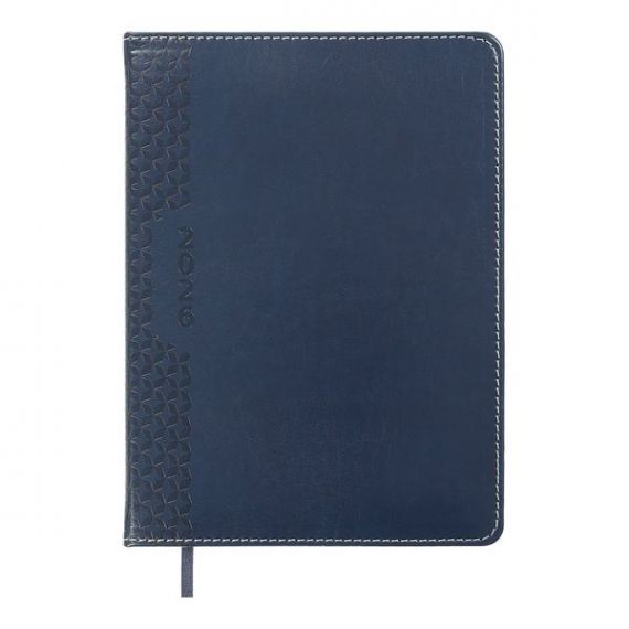 Щоденник датований Buromax 2026 А-5 Vienna тверда обкладинка, кремовий папір, синій Щоденник датований Buromax 2026 А-5 Vienna тверда обкладинка, кремовий папір, синій