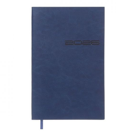 Тижневик датований Buromax 2026 А-5 Ideal гнучка обкладинка, кремовий папір, синій