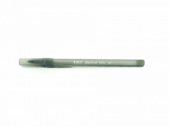 Ручка масляная BIC Round Stic матовый корпус черная