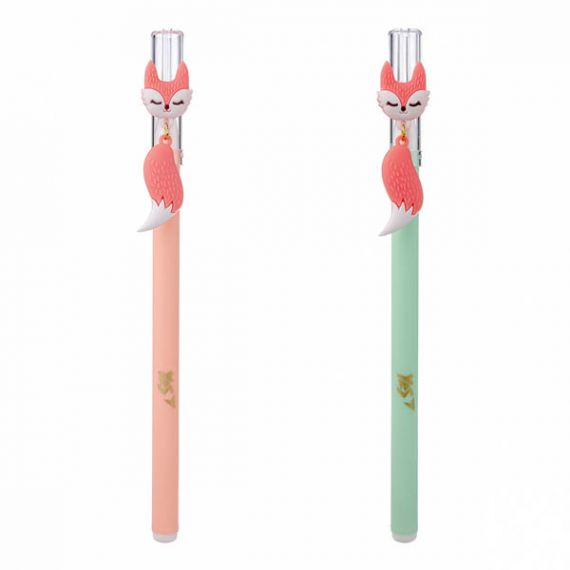 Ручка масляна YES Smart fox пластиковий корпус асорті синя Ручка масляна YES Smart fox пластиковий корпус асорті синя