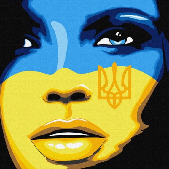 Картина по номерах 40х40см Вільна Україна