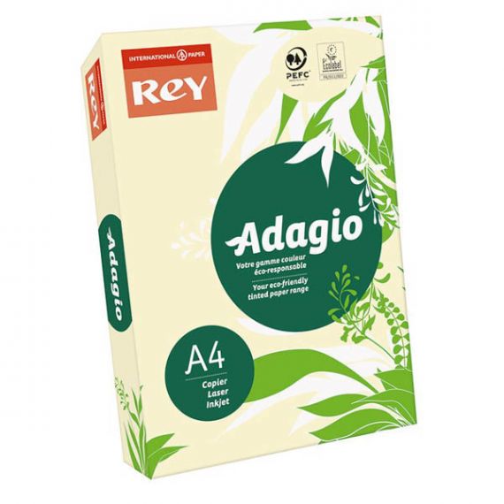 Бумага цветная А-4 80г 500л пастель слоновая кость Ivory Rey Adagio