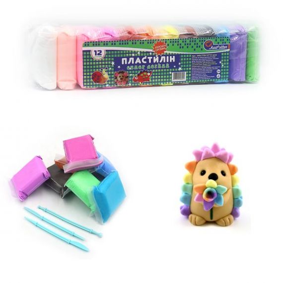 Пластилін повітряний 12кол*15г Josef Otten