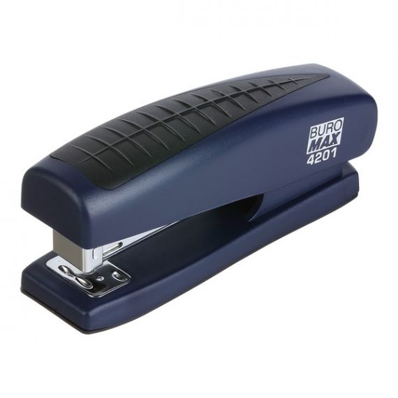Степлер Buromax №24 -20арк пластиковий синій Степлер Buromax №24 -20арк пластиковий синій