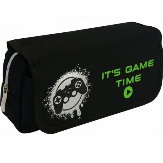 Пенал CFS на блискавці, 2відділення, Game time,20х6х9,5см