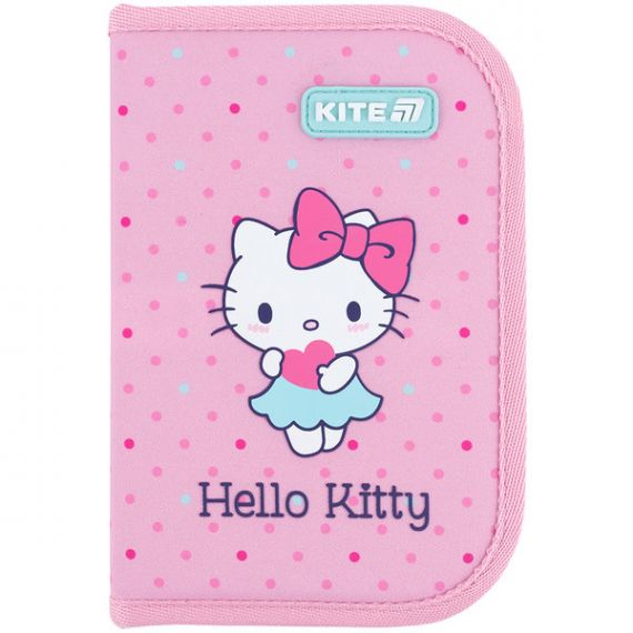 Пенал Kite 1 відділення, 2 розворота, без наповнення Hello Kitty 20х14х3,9см Пенал Kite 1 відділення, 2 розворота, без наповнення Hello Kitty 20х14х3,9см