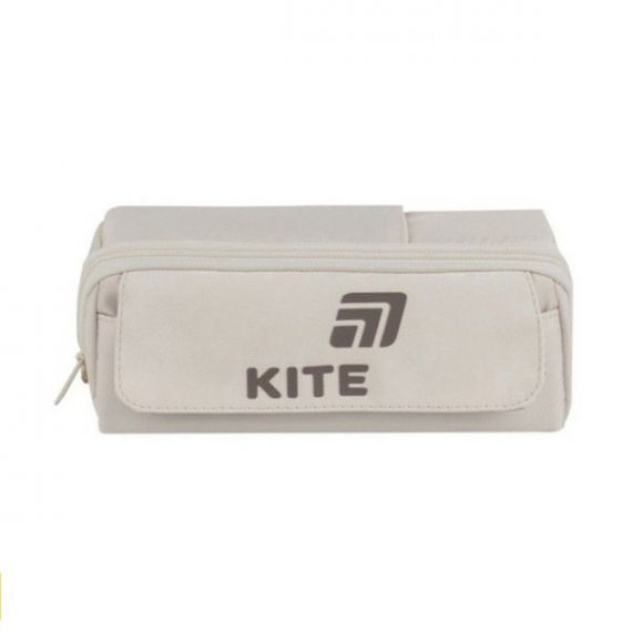 Пенал Kite на блискавці, 1 відділення, бежевий, 20х9.5х11.5см