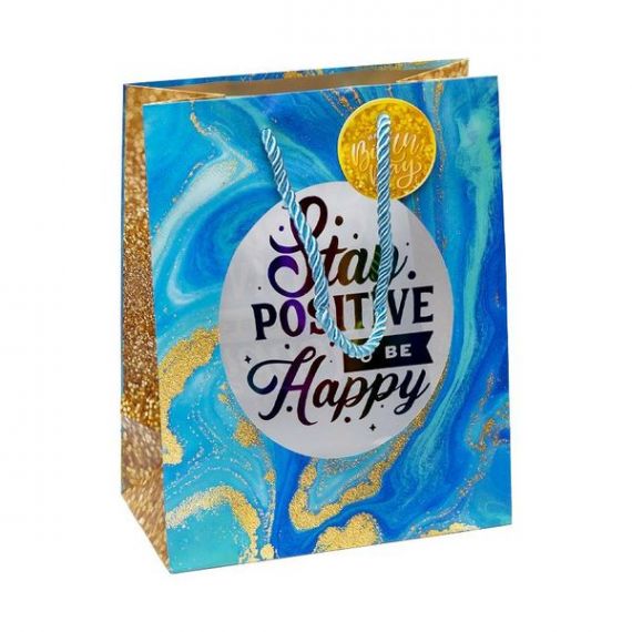 Пакет 18х23х10см паперовий Stay Positive