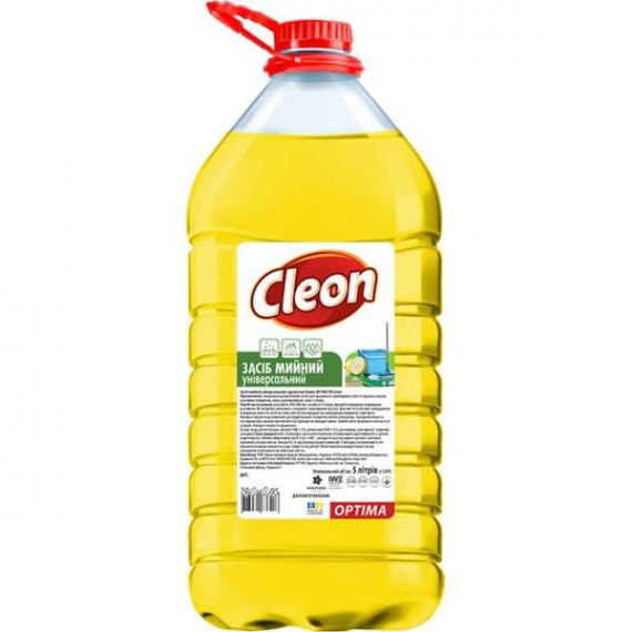 Засіб для миття підлоги та поверхонь 5000мл Cleon Optimum Лимон