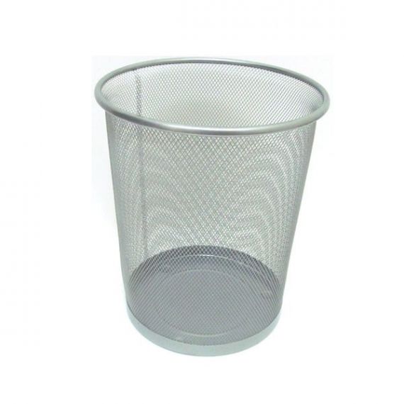 Корзина для паперу металева срібляста J.Otten
