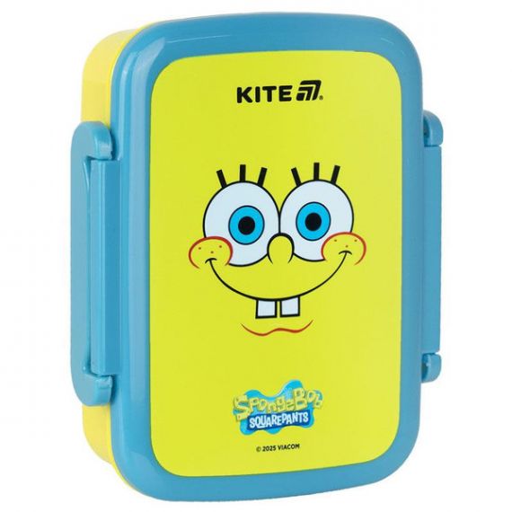 Ланчбокс 15х12х4,7см 420мл с разделителем SpongeBob Kite