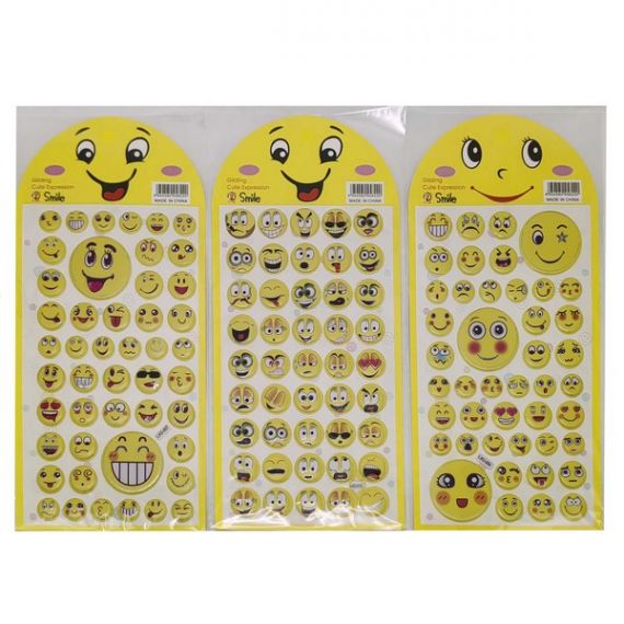 Набір наліпок 15*28см Смайл Набір наліпок 15*28см Смайл