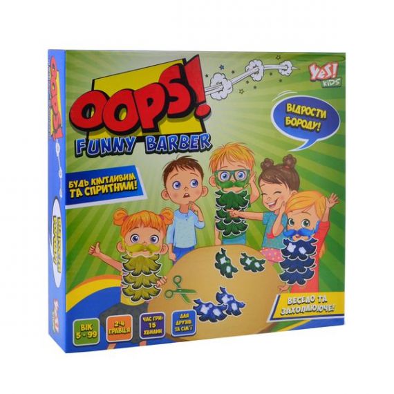 Гра настільна Oops! Відрости бороду! Yes Kids