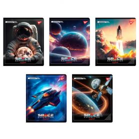 Тетрадь 12л Yes офс/лин. выборочный гибридный лак Space expedition Тетрадь 12л Yes офс/лин. выборочный гибридный лак Space expedition