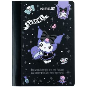 Блокнот А-5 60листов клетка, картонная обложка, с магнитной закладкой, Kuromi Kite