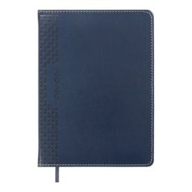 Щоденник датований Buromax 2026 А-5 Vienna тверда обкладинка, кремовий папір, синій Щоденник датований Buromax 2026 А-5 Vienna тверда обкладинка, кремовий папір, синій