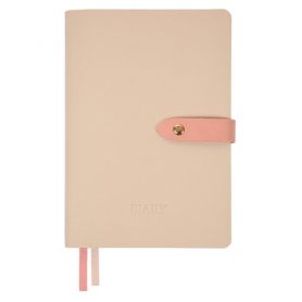 Ежедневник Leo Planner А-5 160листов линия, мягкая обложка бежевая, Secret