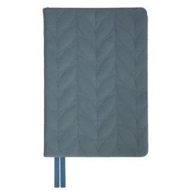 Ежедневник Leo Planner А-5 160листов линия, твердая обложка дымчато-голубая, Vibe