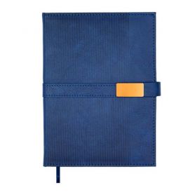 Щоденник Buromax А-5 168арк Leroy тверда обкладинка, магніт, крем папір, синій