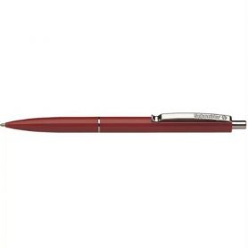Ручка шариковая SHN K15 автоматическая, металлический клип, красный корпус, пишет синим