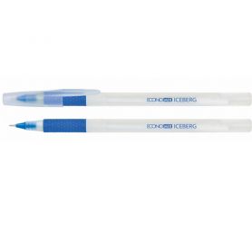 Ручка масляная Economix ICEBERG одноразовая 0,7мм синяя