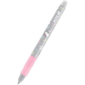 Ручка гелева Kite Smart Hello Kitty пиши-стирай гумовий грип 0,5мм синя