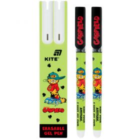 Ручка гелева Kite Garfield "пиши-стирай" синя, 2шт у пеналі Ручка гелева Kite Garfield "пиши-стирай" синя, 2шт у пеналі