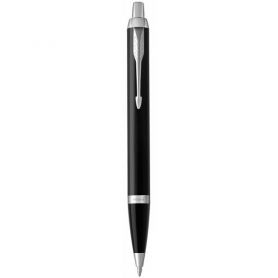 Ручка шариковая Parker IM 17 Black CT чорна лак хром