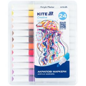 Набор маркеров sketch акрил Jumbo 24шт Kite Creative