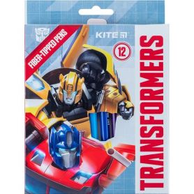 Фломастеры 12шт. Kite Transformers в картоне
