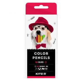 Олівці кольорові 12шт Kite Dogs