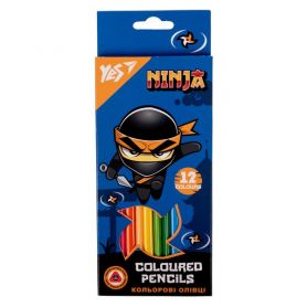 Олівці кольорові 12шт. YES Ninja