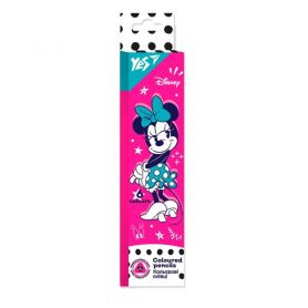 Олівці кольорові 6шт YES Minnie Mouse трикутні