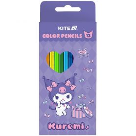 Олівці кольорові 12шт Kite Kuromi