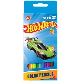 Олівці кольорові 12шт Kite Hot Wheels