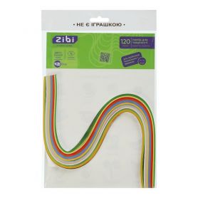 Набір кольорового паперу для квілінгу 12 кол. 120 арк. 0,7х42см, 120 щільнісь ZiBi