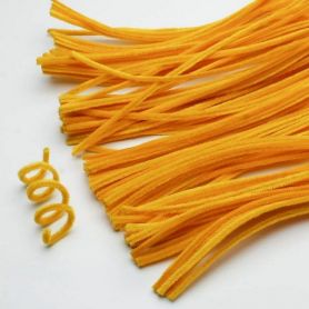 Дріт синельний 30см, темно-жовтий