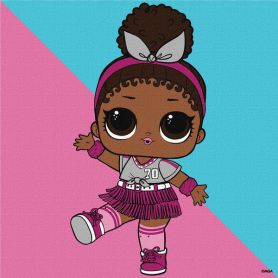 Картина по номерах 25х25см L.O.L Surprise! Game on. Foxy Картина по номерах 25х25см L.O.L Surprise! Game on. Foxy