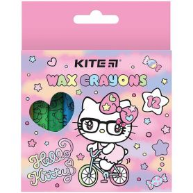 Карандаши восковые 12шт. Kite Hello Kitty
