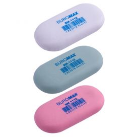 Гумка Buromax овал асорті ПОШТУЧНО