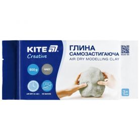 Глина самозастигаюча Kite Creative 500г сіра