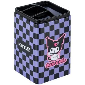 Стакан для ручок металевий 4 відділення квадратний Kuromi Kite