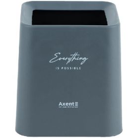 Контейнер настольный пластиковый серый Axent