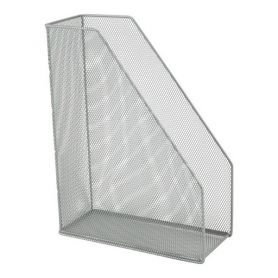 Лоток вертикальний 1 відділення металевий сітка срібло Axent