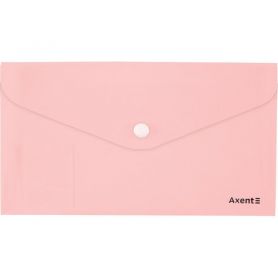 Папка пластикова DL на кнопці Axent Pastelini рожева Папка пластикова DL на кнопці Axent Pastelini рожева