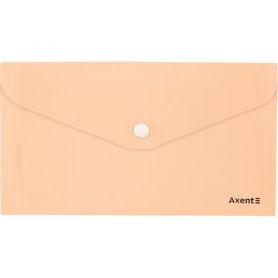 Папка пластикова DL на кнопці Axent Pastelini персикова Папка пластикова DL на кнопці Axent Pastelini персикова